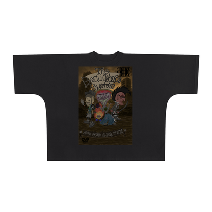 Beau Chaos Unisex "The Beau Chaos Busters & BC Mirror" Logo Oversized One-Piece Boxy T-Shirt