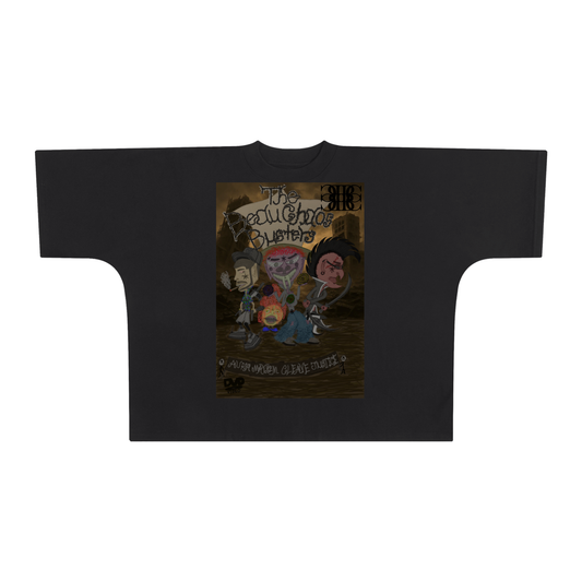 Beau Chaos Unisex "The Beau Chaos Busters & BC Mirror" Logo Oversized One-Piece Boxy T-Shirt