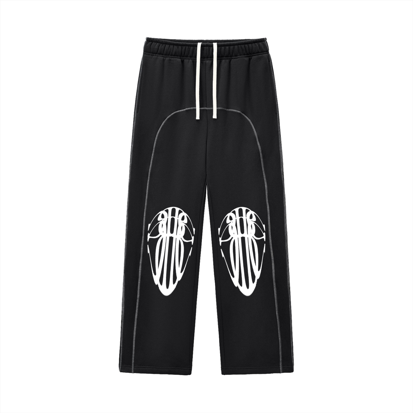 Beau Chaos Unisex "Tall Stretch" Logo Contrast-Stitched Sweatpants