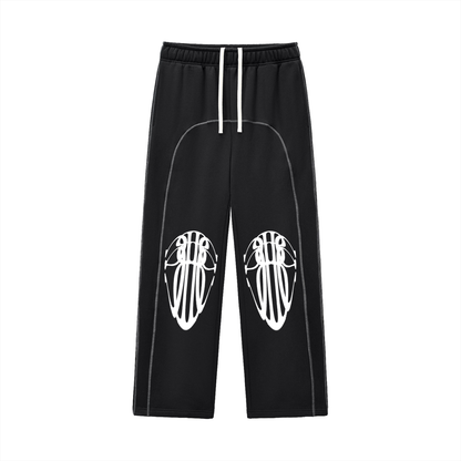Beau Chaos Unisex "Tall Stretch" Logo Contrast-Stitched Sweatpants