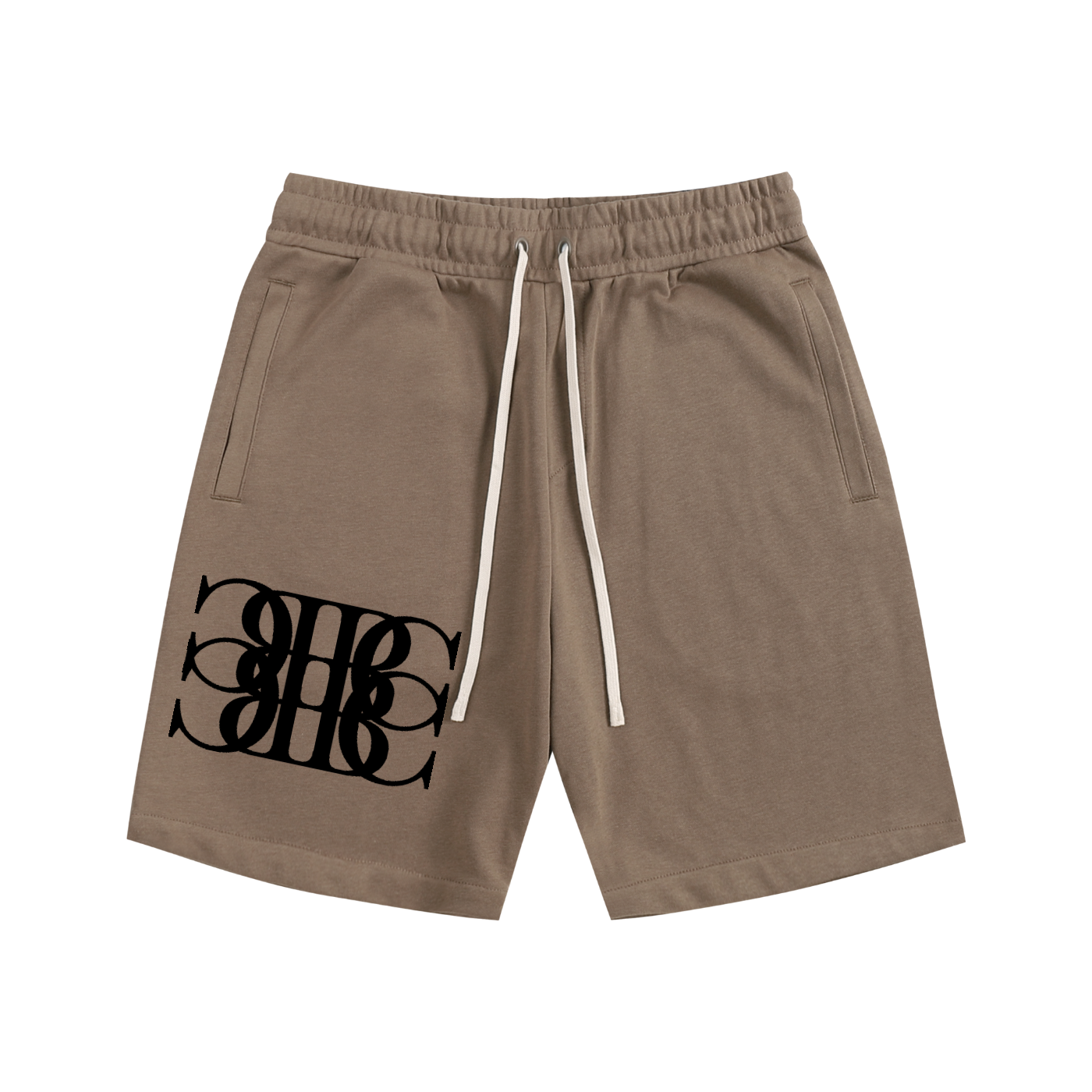 Beau Chaos Unisex "BC Mirror & Wide Stretch" Logo Shorts