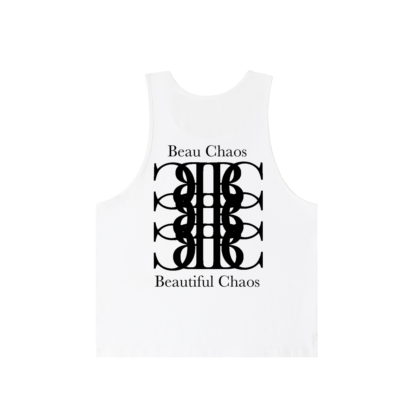 Beau Chaos Unisex " BC Mirror & BC Stack" Logo Loose Tank Top
