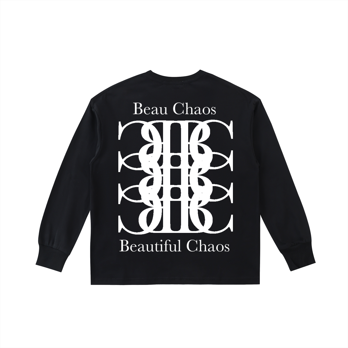 Beau Chaos Kids' "BC Mirror & BC Stack" Logo Quick-Dry Long-Sleeve Tee
