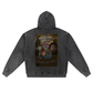 Beau Chaos Unisex "The Beau Chaos Busters & BC Mirror" Logo Snow Wash Oversized Zip-Up Hoodie