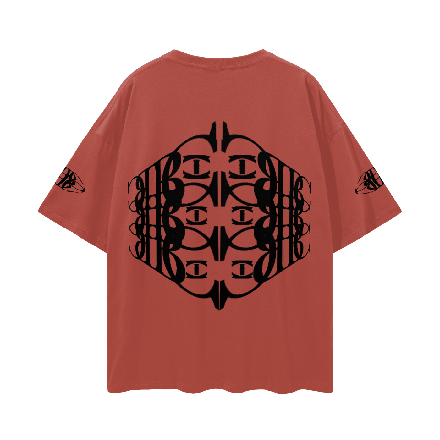 Beau Chaos Unisex "Name, Wide Stretch & BC Perspective" Logo Streetwear Loose Drop Shoulder T-Shirt