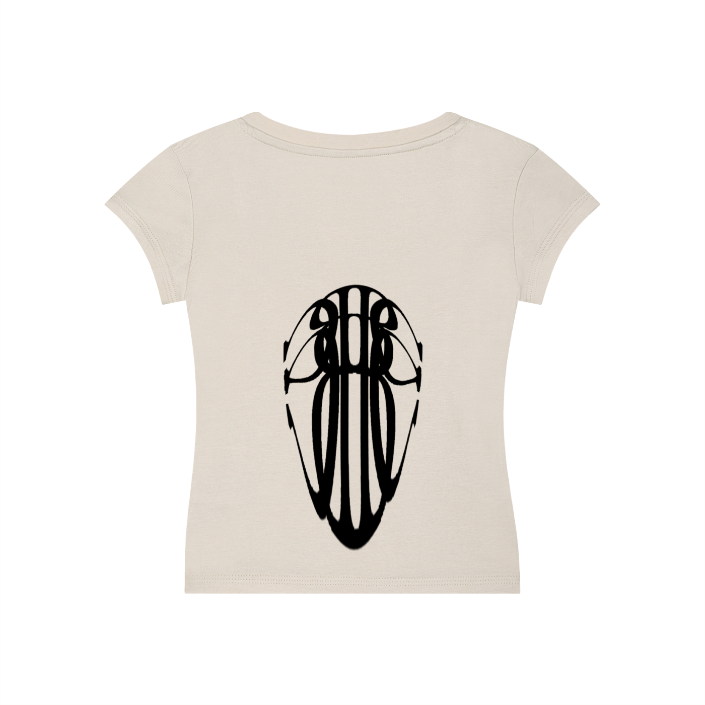 Beau Chaos Women's "Tall & Wide Stretch" Logo V-Neck Bodycon T-Shirt