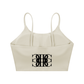 Beau Chaos Women's "Name & BC Mirror" Logo Spaghetti Strap Yoga Sports Bra