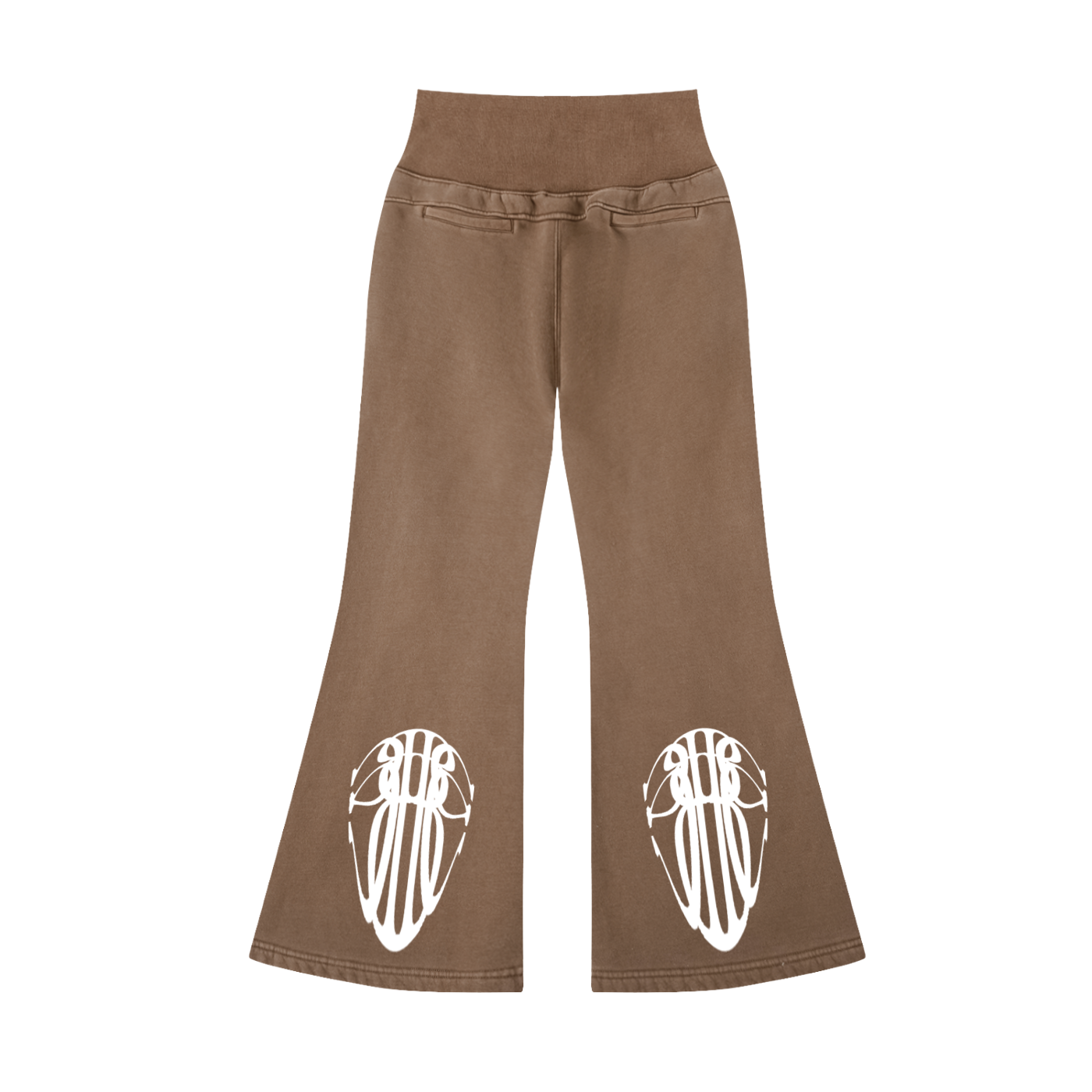 Beau Chaos Women's "Tall Stretch" Logo Vintage Washed Flared Pants