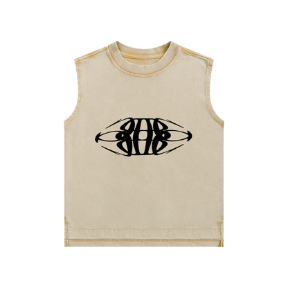 Beau Chaos Kids' "Tall & Wide Stretch" Logo Snow Washed Tank Top