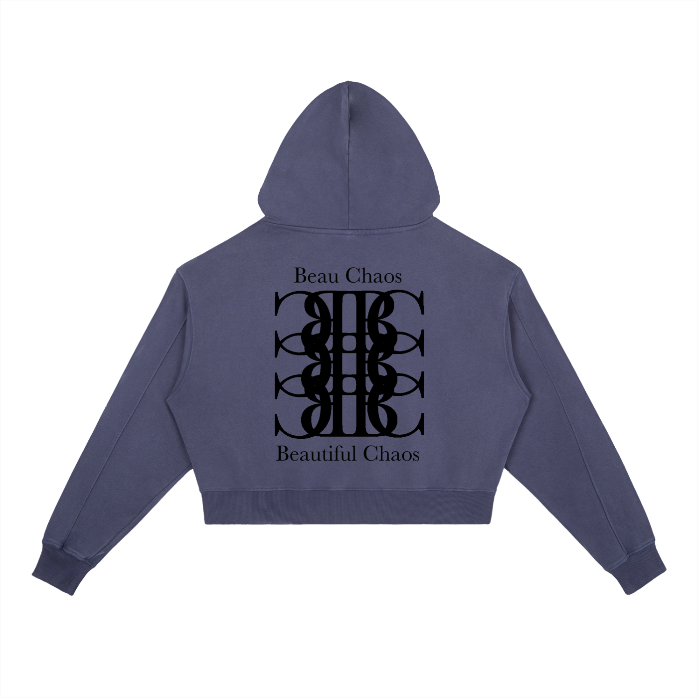 Beau Chaos Women's "BC Perspective & BC Stack" Logo Vintage Washed Heavyweight Hoodie