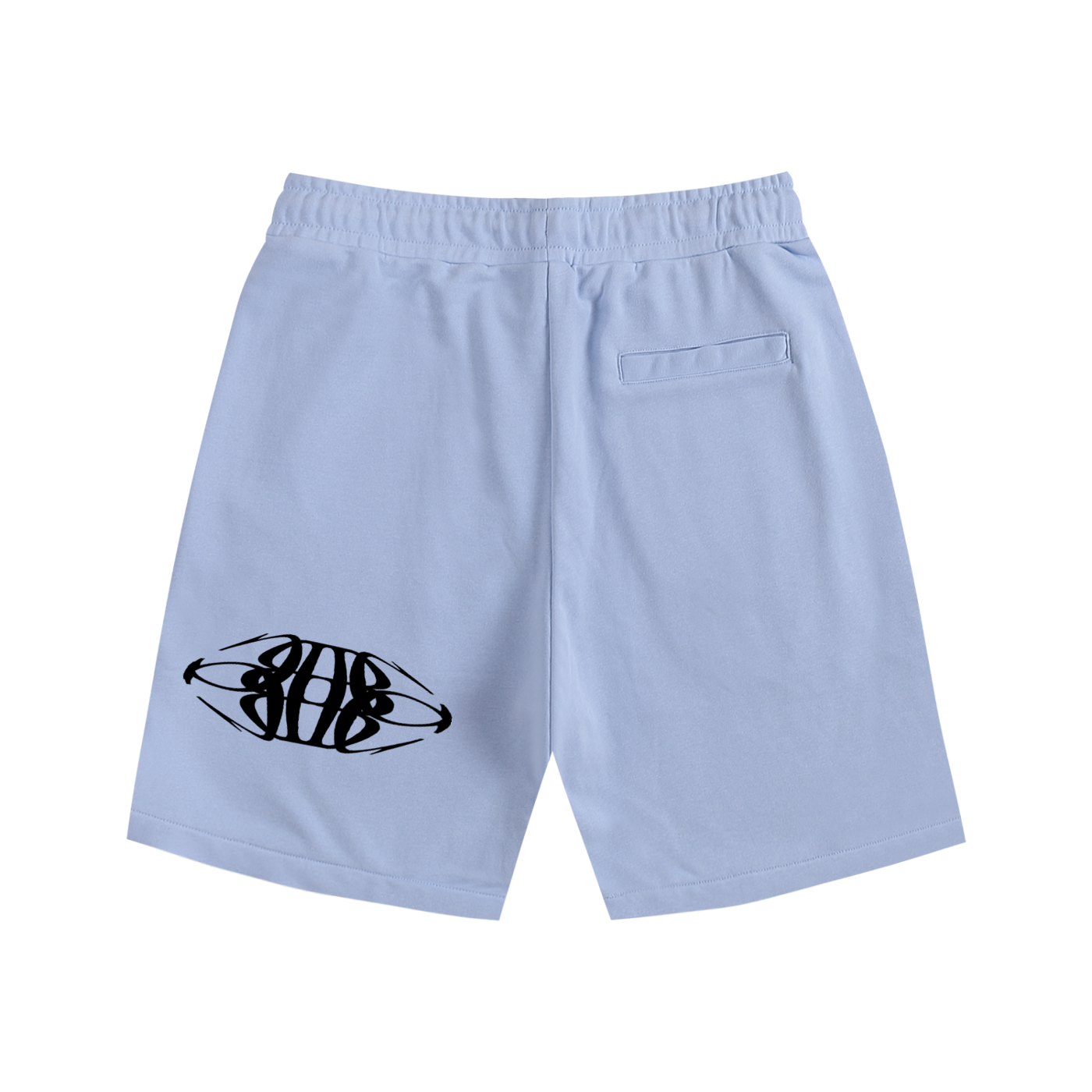 Beau Chaos Unisex "BC Mirror & Wide Stretch" Logo Shorts