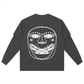 Beau Chaos Unisex "BC Mirror, Face Phase 2 & 3" Logo Layered Long Sleeve Oversized Tee