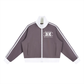 Beau Chaos Women's "Name & BC Mirror" Logo Contrast Side Stripe Cropped Track Jacket