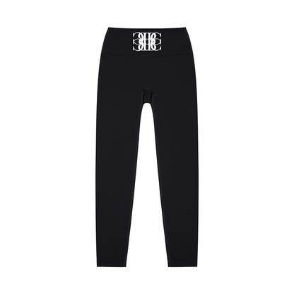 Beau Chaos Women's "BC Mirror" Logo High-Waisted Yoga Leggings