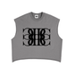 Beau Chaos Unisex "BC Mirror & Name" Logo French Terry Boxy Tank Top
