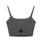 Beau Chaos Women's "Name & BC Mirror" Logo Solid Color Sports Bra