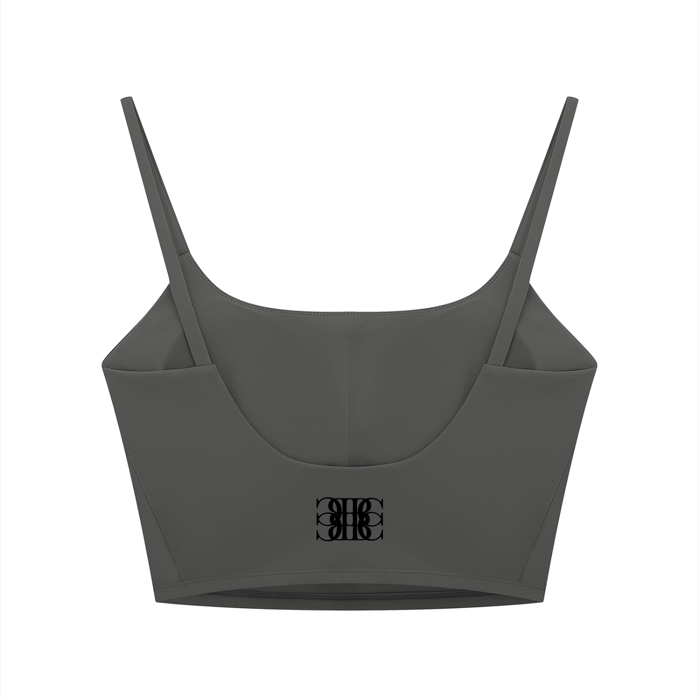 Beau Chaos Women's "Name & BC Mirror" Logo Solid Color Sports Bra