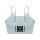 Beau Chaos Women's "Name & BC Mirror" Logo Spaghetti Strap Yoga Sports Bra