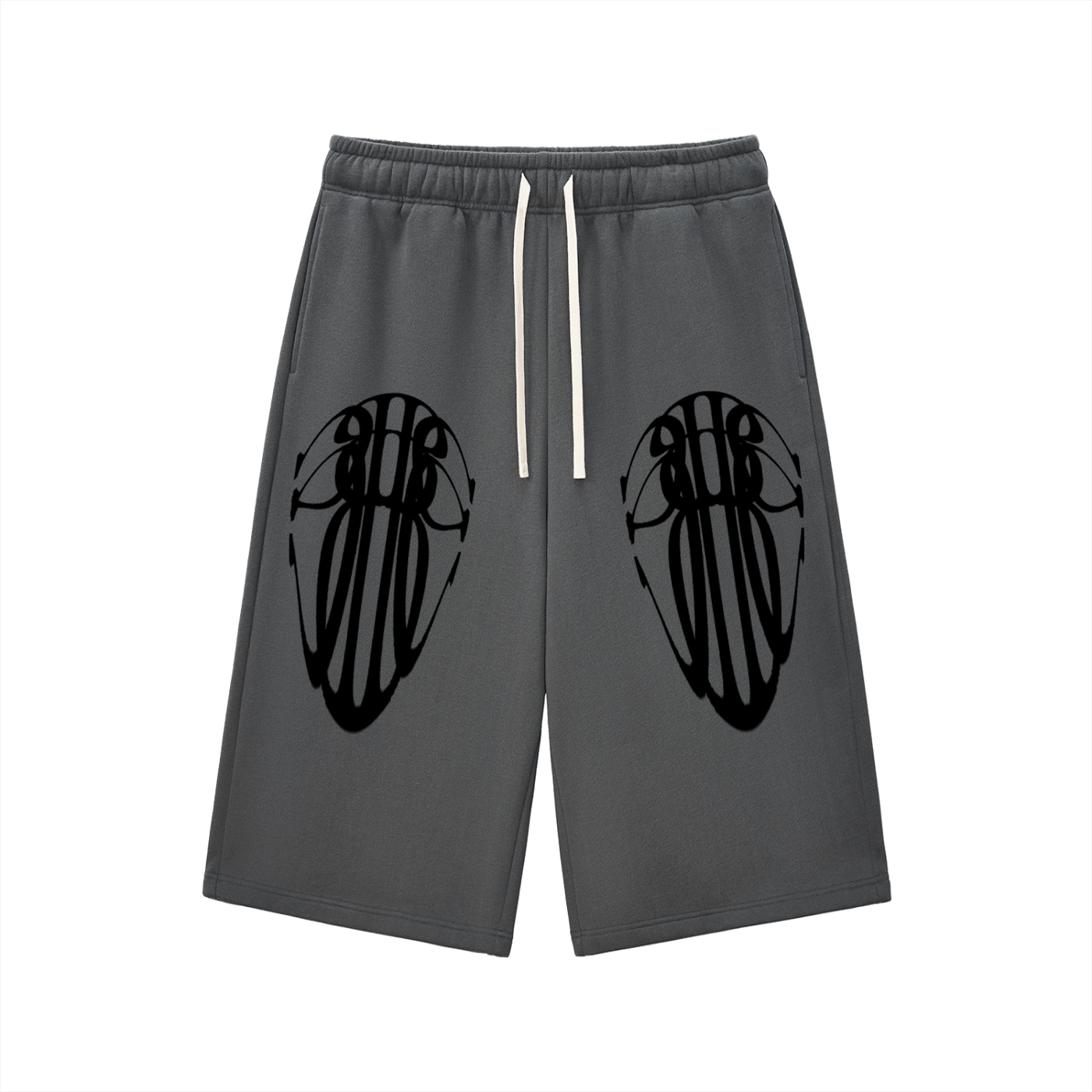 Beau Chaos Unisex "Tall Stretch & BC Stack" Logo Relaxed Drawstring Three-quarter Sweatpants