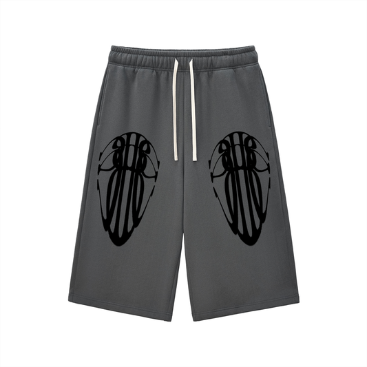 Beau Chaos Unisex "Tall Stretch & BC Stack" Logo Relaxed Drawstring Three-quarter Sweatpants