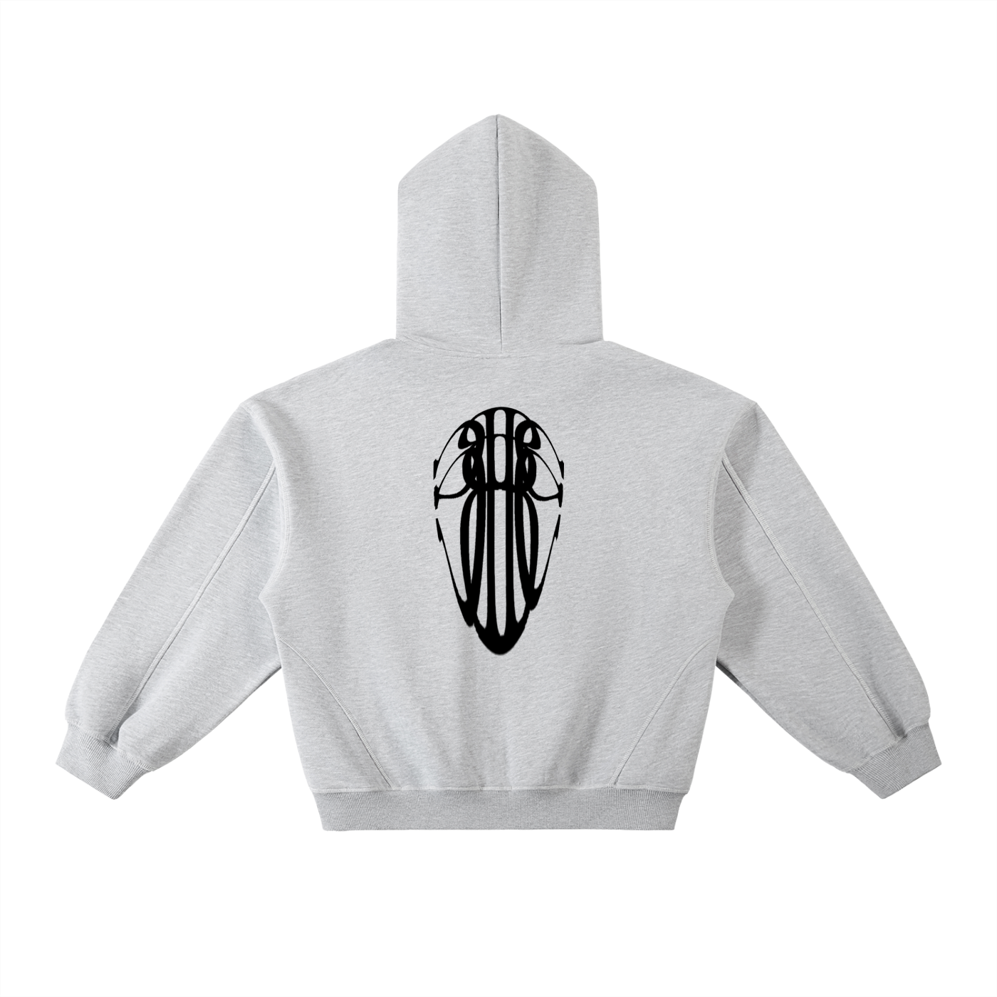 Beau Chaos Unisex "Tall & Wide Stretch" Logo Contrast-Stitched Boxy Hoodie