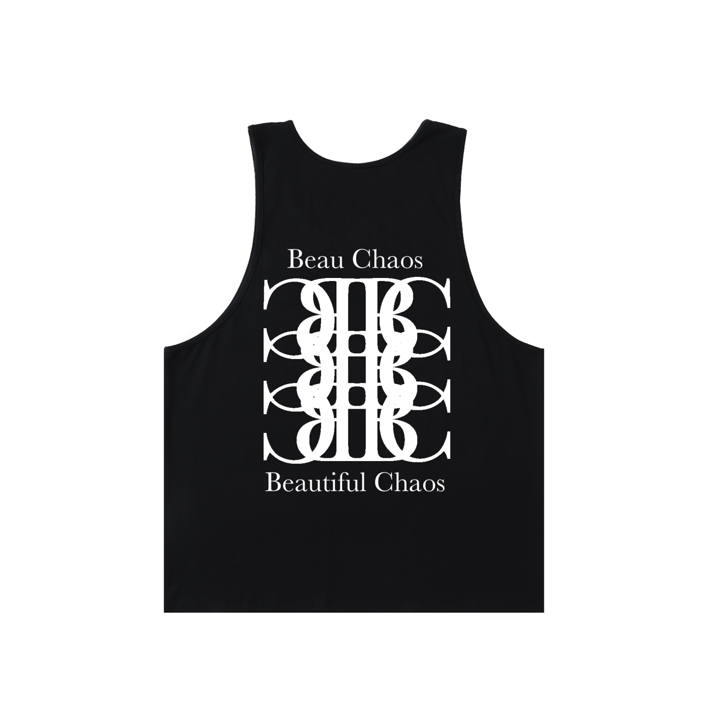 Beau Chaos Unisex " BC Mirror & BC Stack" Logo Loose Tank Top