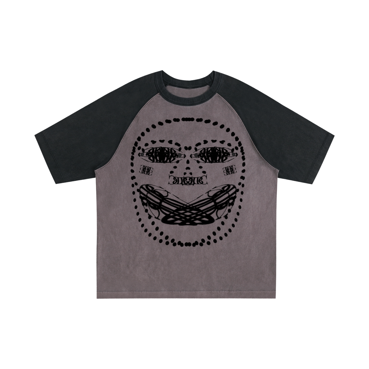 Beau Chaos Unisex "Face Phase 2 & 3" Logo Color-Blocked Sleeve T-Shirt