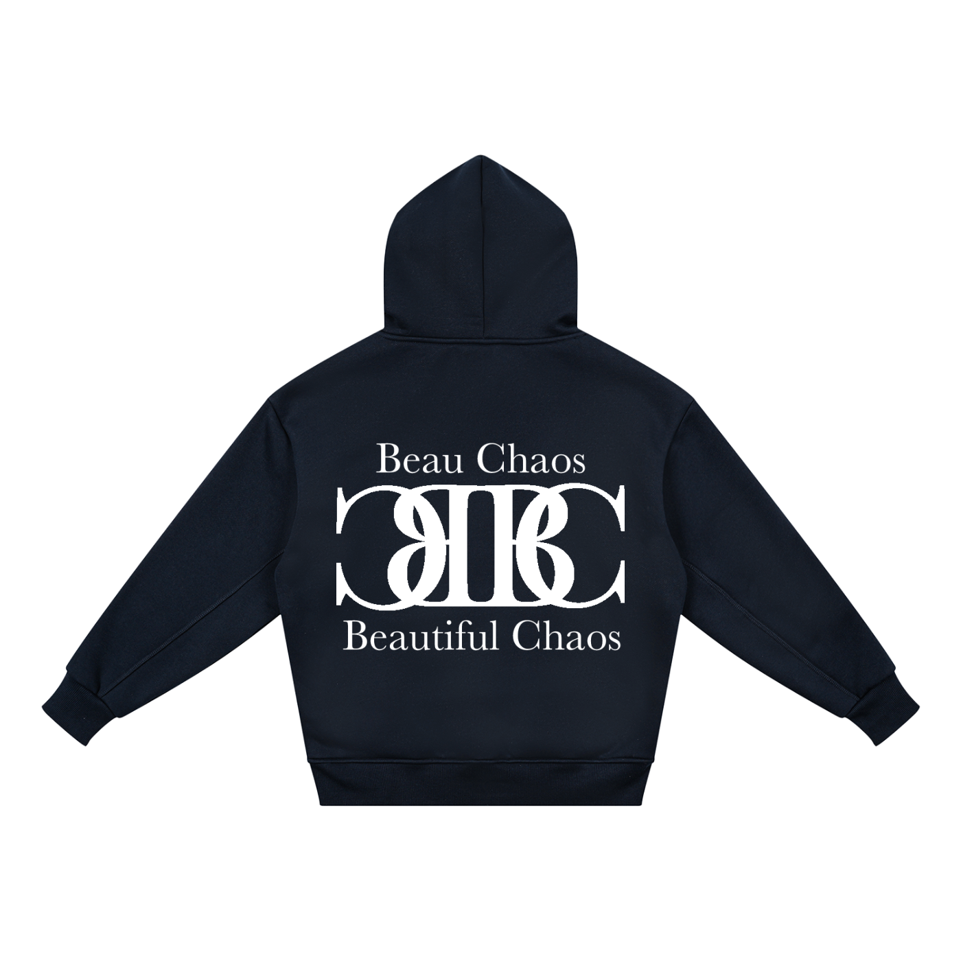Beau Chaos Kids' "BC Mirror & Name" Logo Hoodie