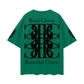 Beau Chaos Unisex "Face Phase 3, Tall Stretch & BC Stack" Logo Streetwear Loose Drop Shoulder T-Shirt
