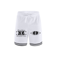 Beau Chaos Men's "Tall & Wide Stretch, Name, & BC Stack" Logo Classic Stripe Trim Basketball Shorts
