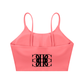 Beau Chaos Women's "Name & BC Mirror" Logo Spaghetti Strap Yoga Sports Bra
