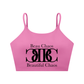 Beau Chaos Women's "Name & BC Mirror" Logo Spaghetti Strap Yoga Sports Bra