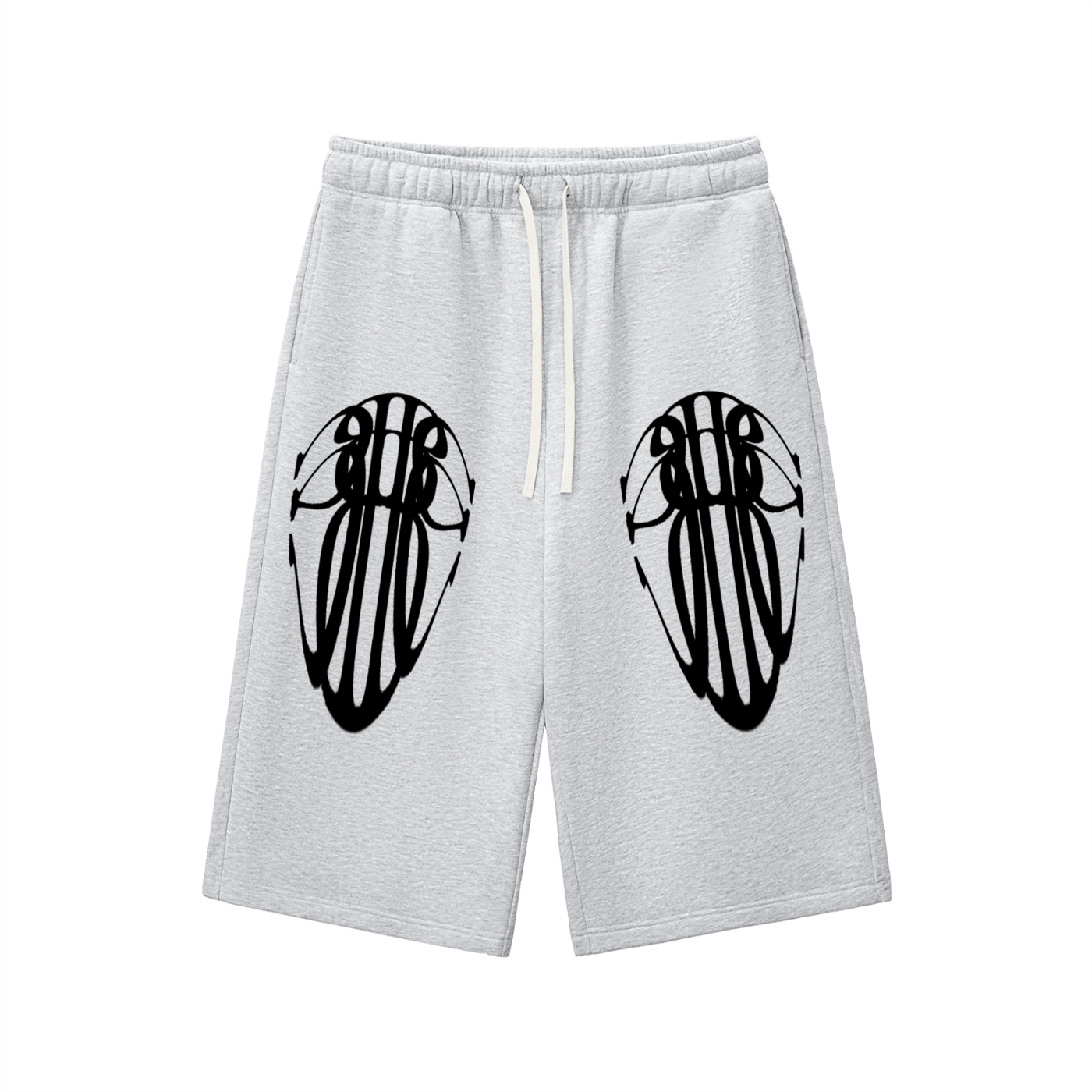 Beau Chaos Unisex "Tall Stretch & BC Stack" Logo Relaxed Drawstring Three-quarter Sweatpants