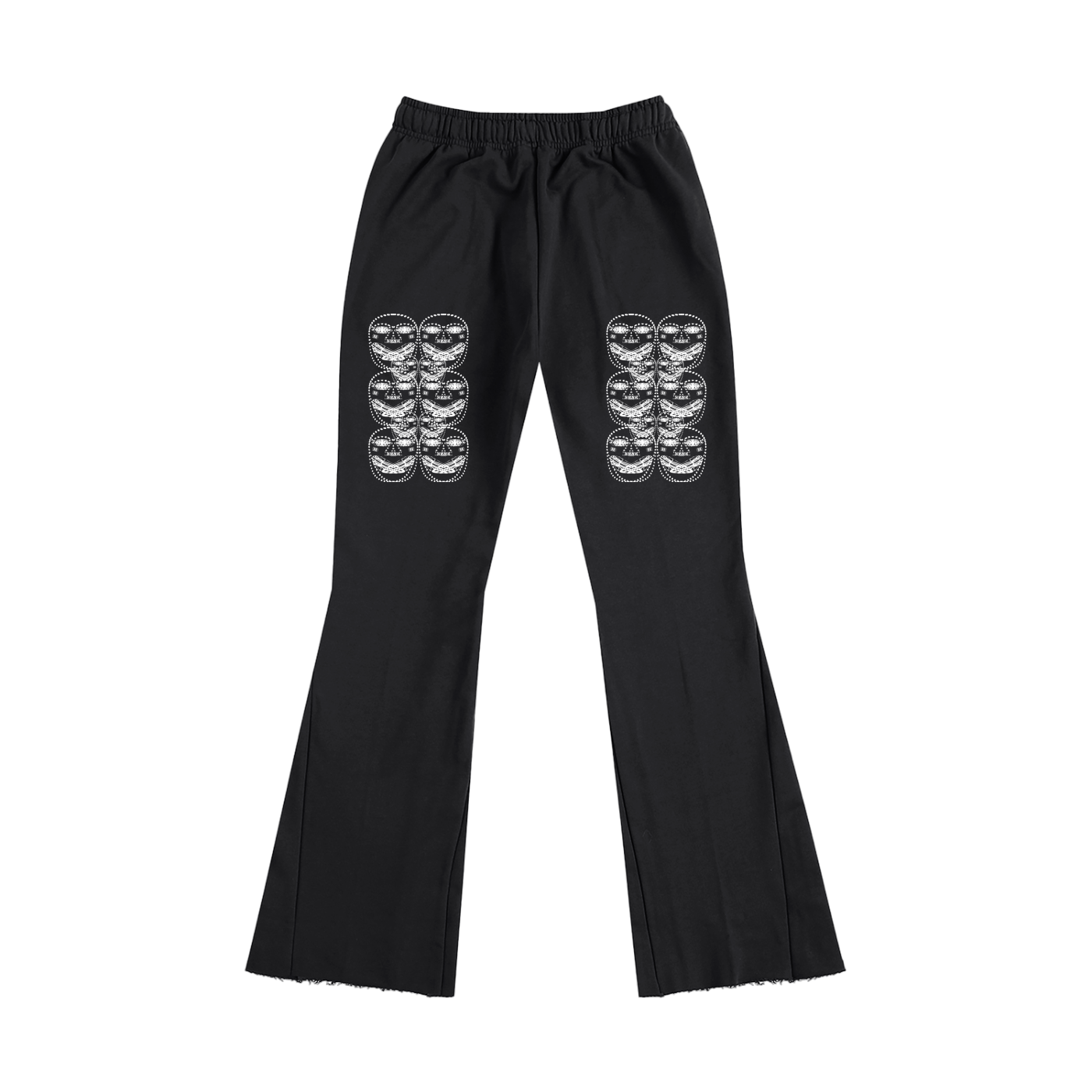 Beau Chaos Unisex "BC Stack & Face Phase 3" Logo Flared Sweatpants