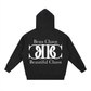 Beau Chaos Unisex "Name & BC Mirror" Logo Oversized Boxy Hoodie