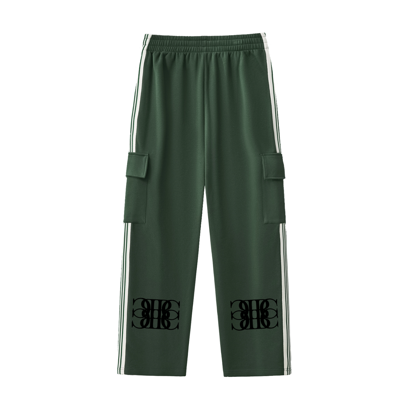 Beau Chaos Unisex "BC Mirror" Logo Side Stripe Straight-Leg Pants