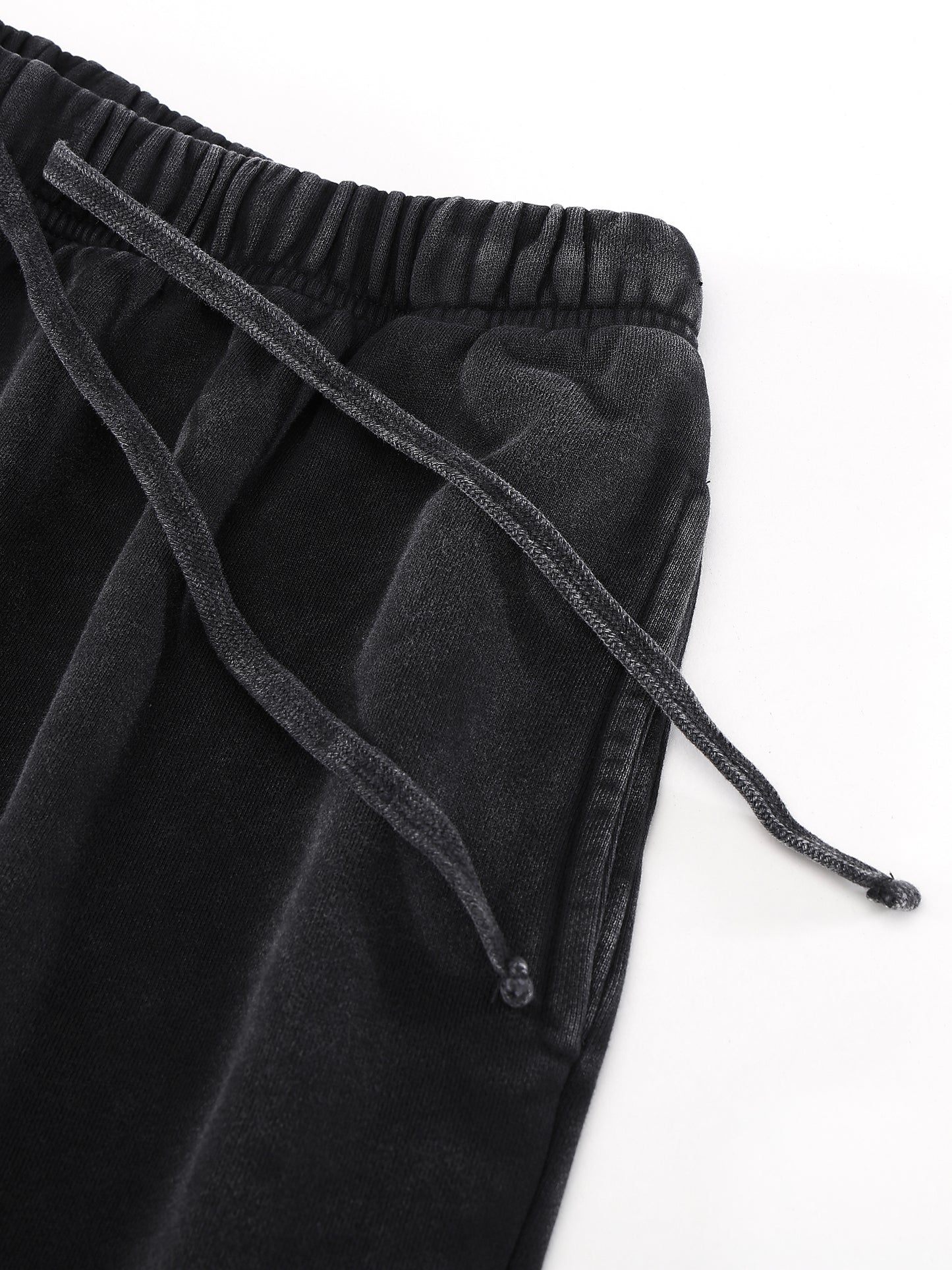 Beau Chaos Unisex "Tall & Wide Stretch" Logo Vintage Washed Tiger Stripes Short Pants