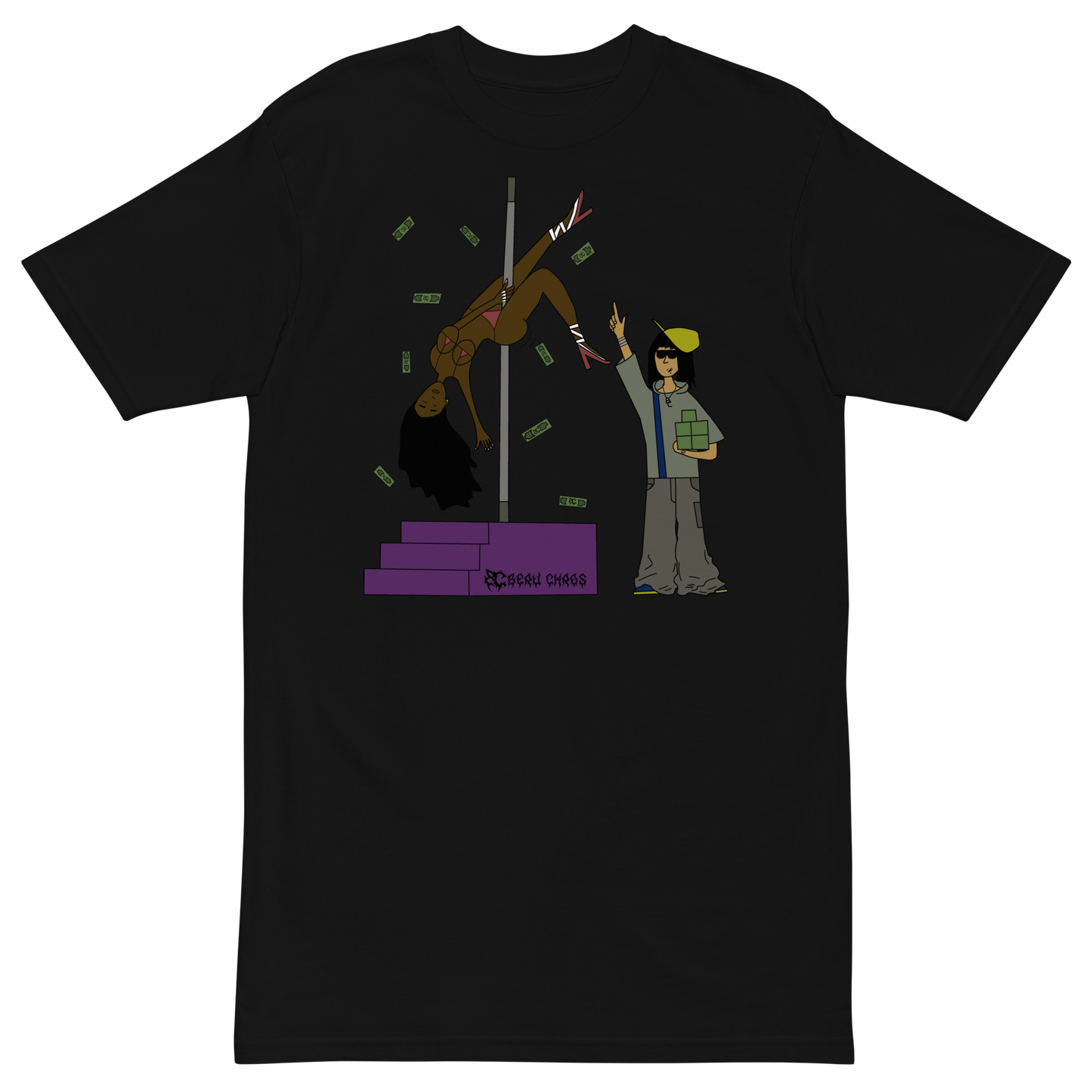 Beau Chaos Unisex "Nightlife" Logo Heavyweight Shirt