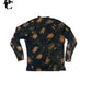 Beau Chaos Men’s Bleached “Beau Chaos” Logo Long Sleeve Mock Neck