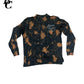 Beau Chaos Men’s Bleached “Beau Chaos” Logo Long Sleeve Mock Neck