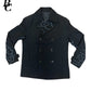 Beau Chaos Men’s “Line & Curve Pattern” Logo Peacoat