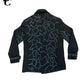 Beau Chaos Men’s “Line & Curve Pattern” Logo Peacoat